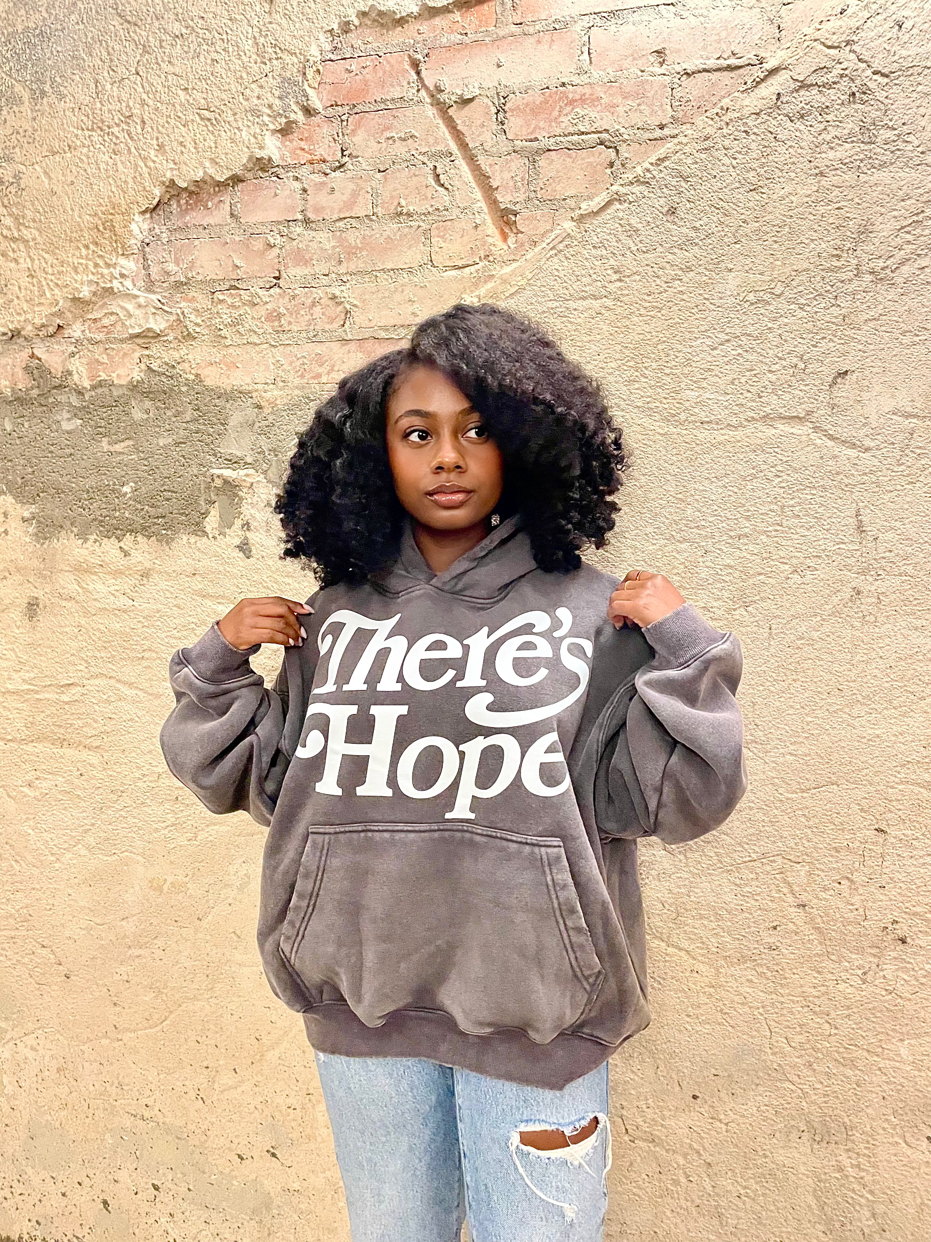 There's Hope HOODIE - Acid Washed