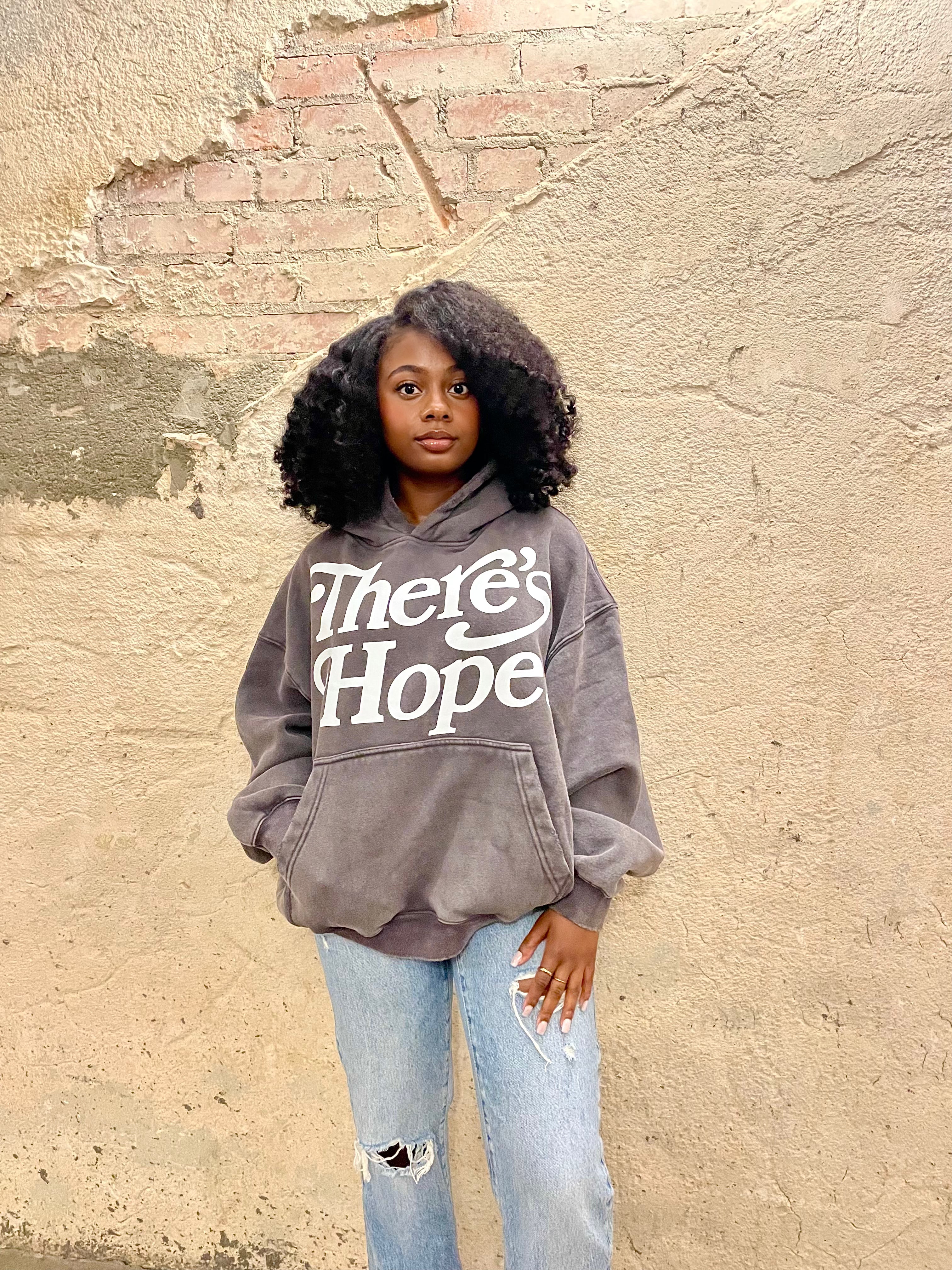 There's Hope HOODIE - Acid Washed