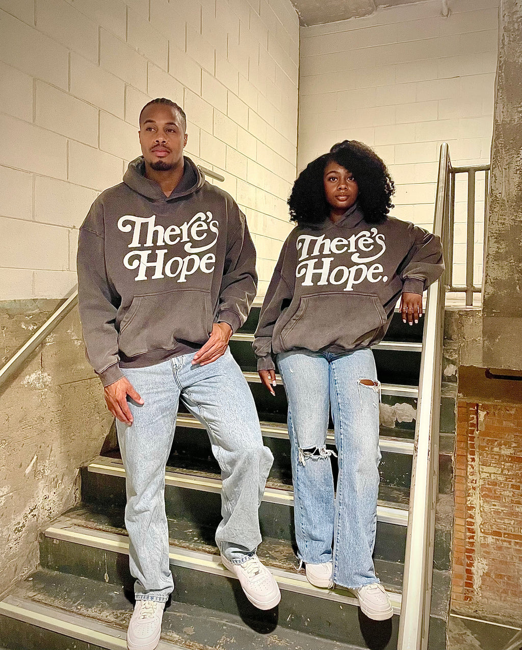 There's Hope HOODIE - Acid Washed