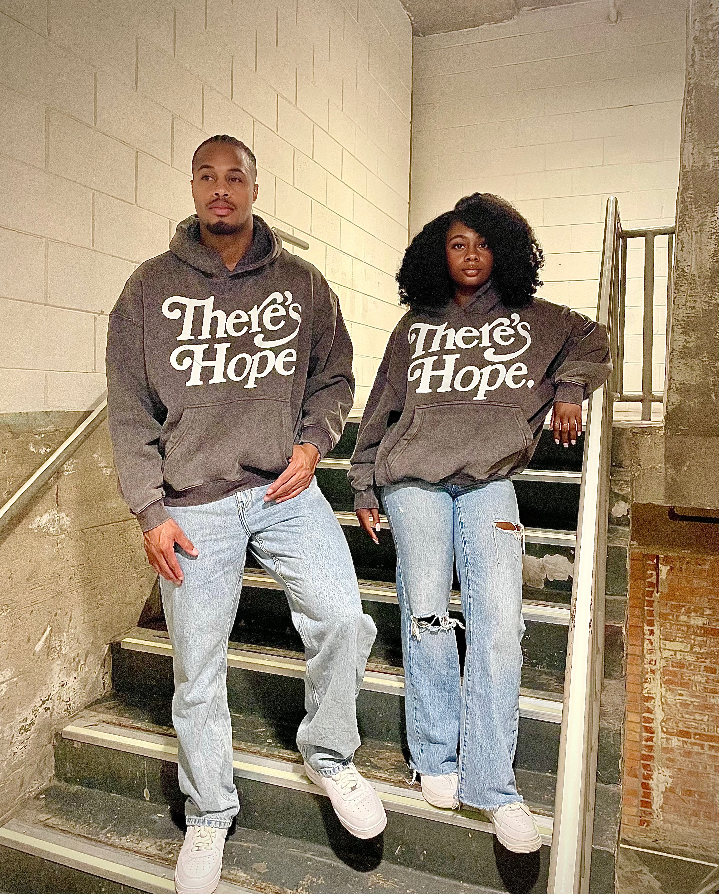 There's Hope HOODIE - Acid Washed